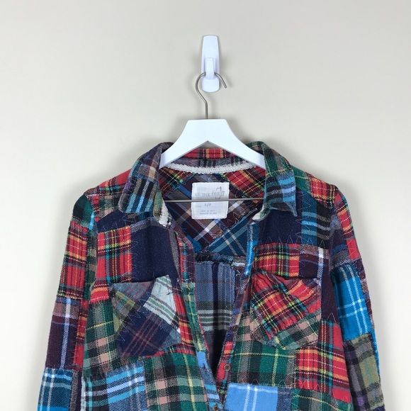 Free People | Tops | Free People Patchwork Lost In Plaid Flannel Top Free People | Tops | Free People Patchwork Lost In Plaid Flannel Top
